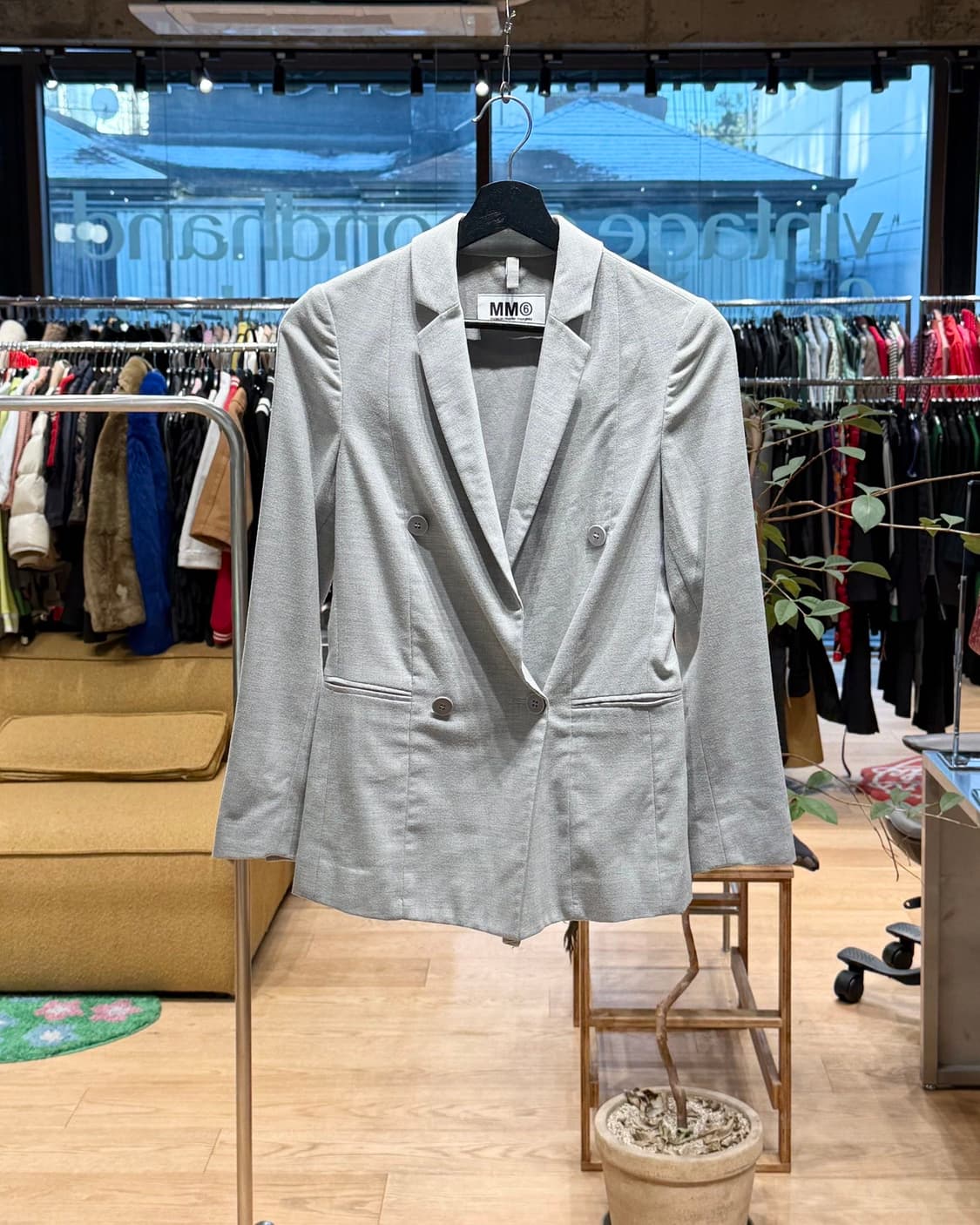 mm6 그레이 더블 블레이저 자켓  상품이미지1