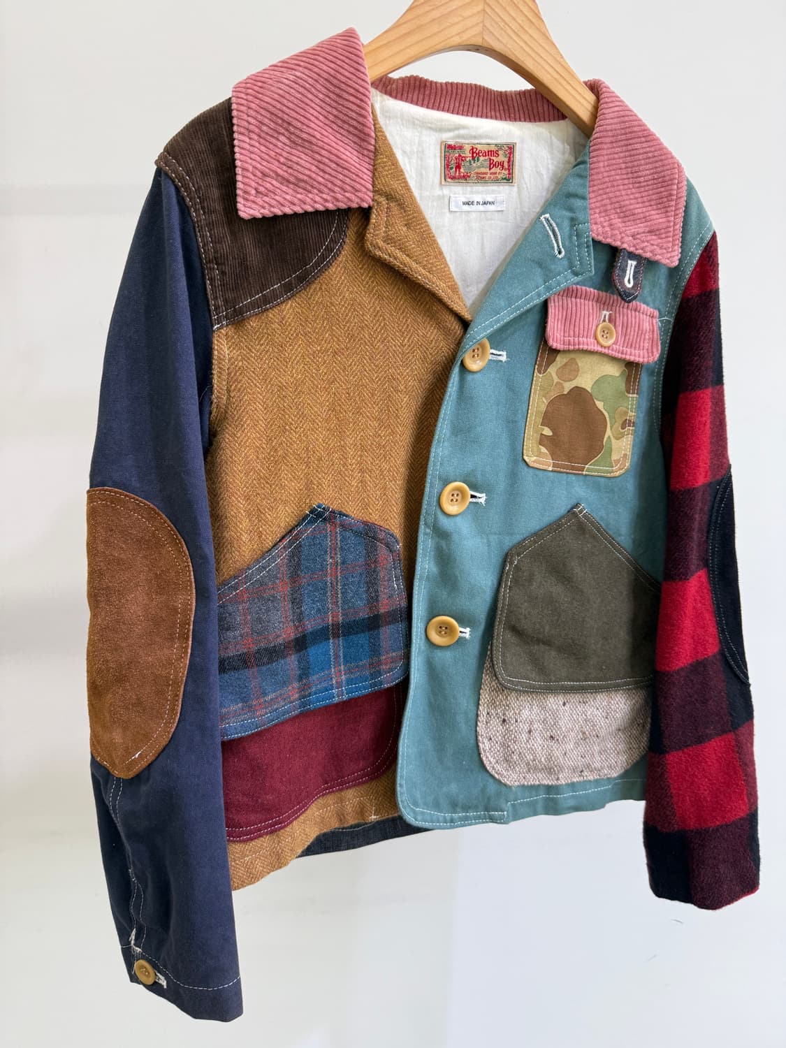 BEAMS BOY (Made in Japan) 패치워크 자켓 상품이미지3