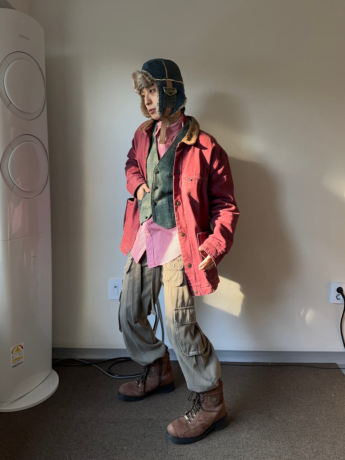 Shinne 스트랩 벨트 카고 스트레이트 팬츠 상품이미지4