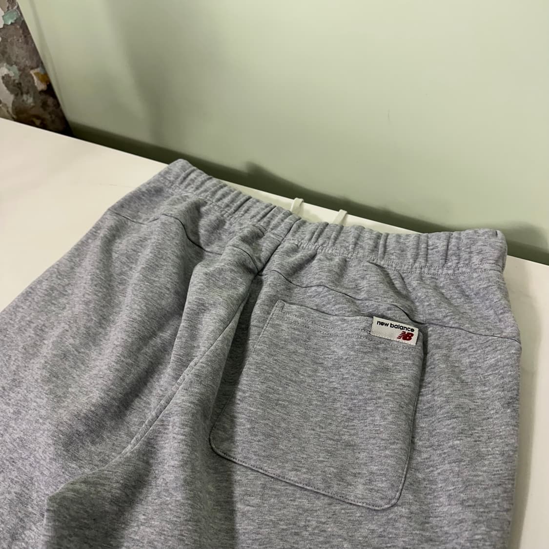 XL 뉴발란스 기본로고 그레이 밴딩 스웻팬츠 상품이미지7
