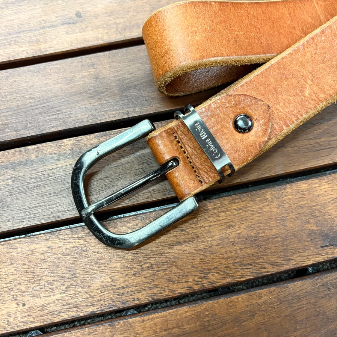 켈빈클라인 진스 웨스턴 레더 벨트 상품이미지2