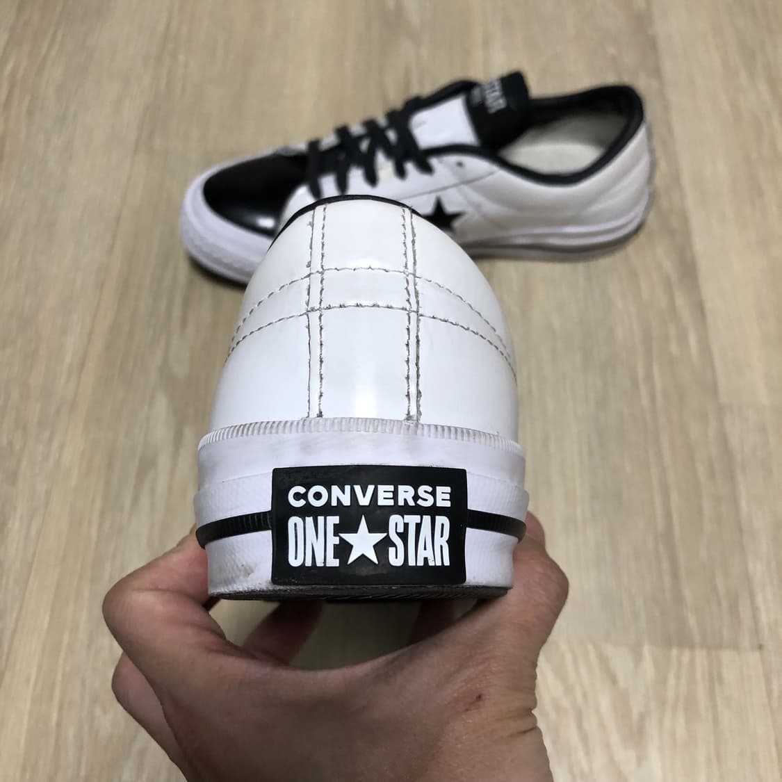 (230) 컨버스 CONVERSE 원스타 레더 한별 화이트 상품이미지6