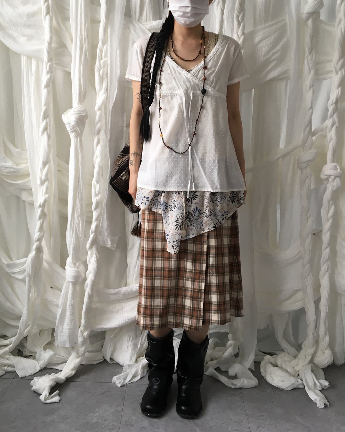 Dot pattern blouse 상품이미지1