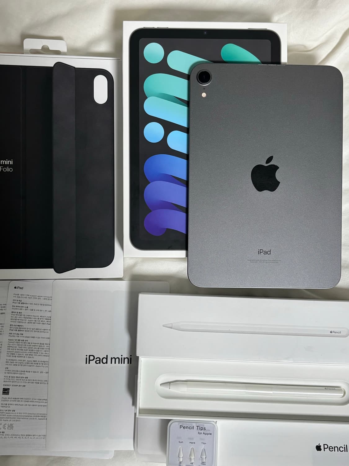 애플 아이패드 미니 6세대 64GB wife 스페이스 그레이 박스+애플펜 상품이미지1
