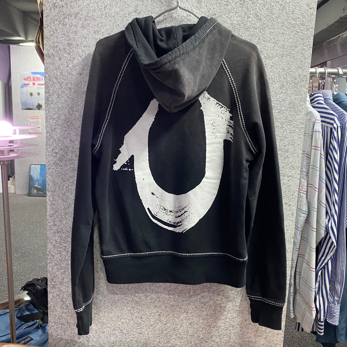 트루릴리전 빅로고 스티치 디테일 후드집업 B4684 상품이미지4