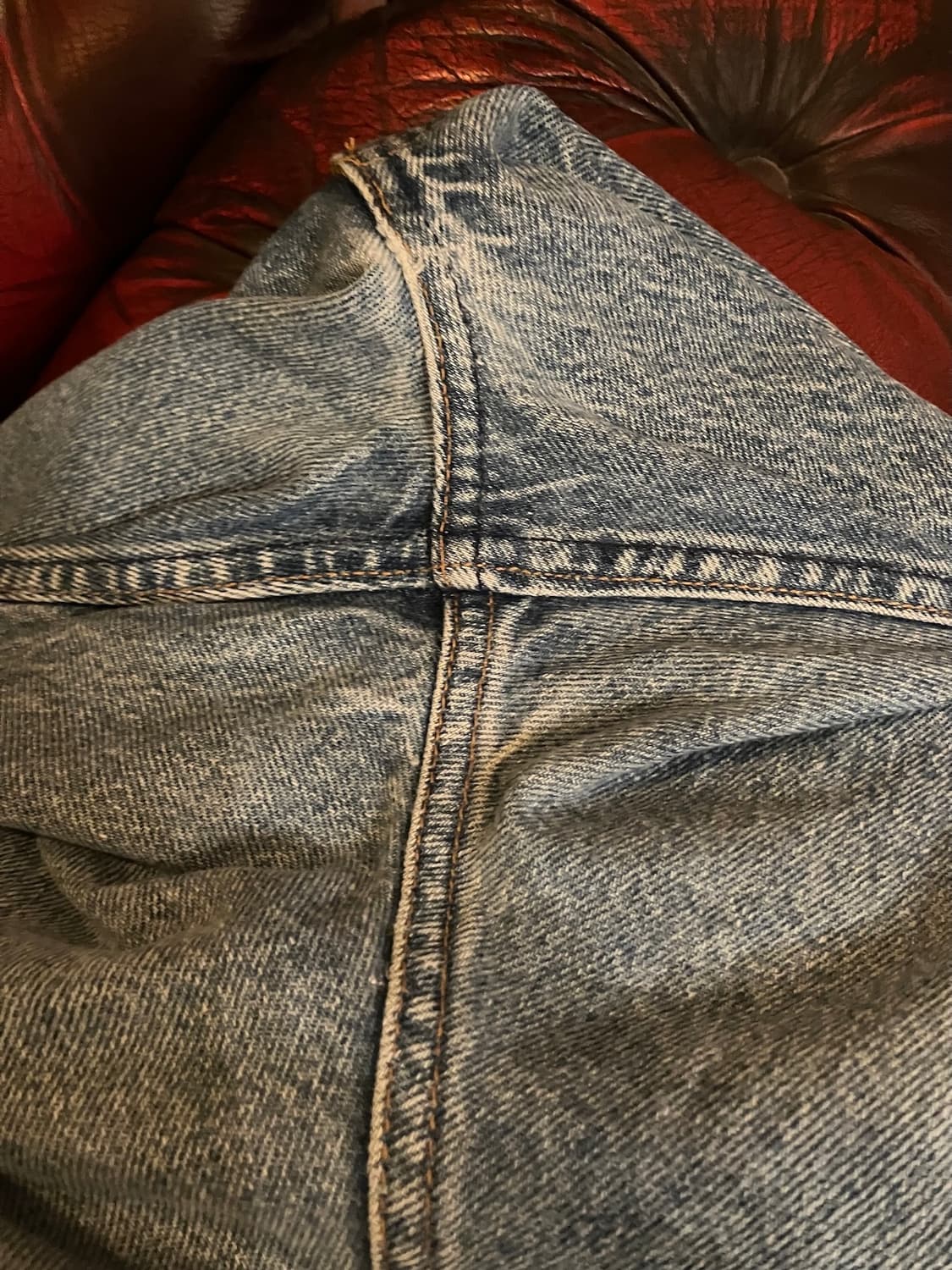 빅사이즈 90s USA 빈티지 리바이스 517 부츠컷 데님 팬츠 상품이미지8