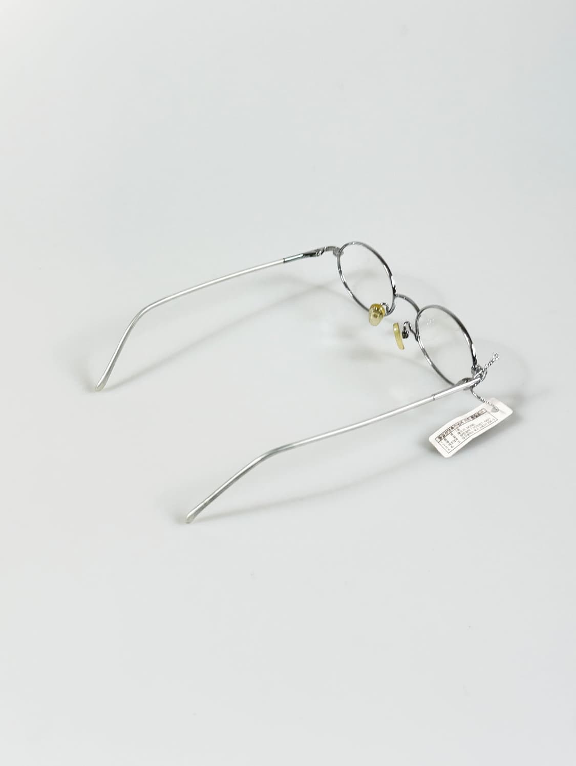 90s MANDOR 실버 슬림 오벌 프레임 빈티지 안경 상품이미지4