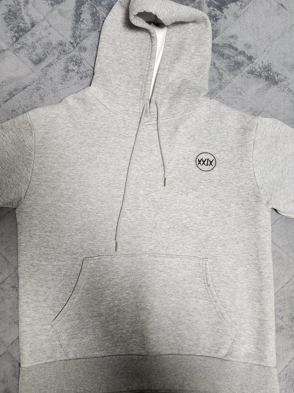 XXIX TEASE-YA 프리미엄 기모 후드 그레이 상품이미지3
