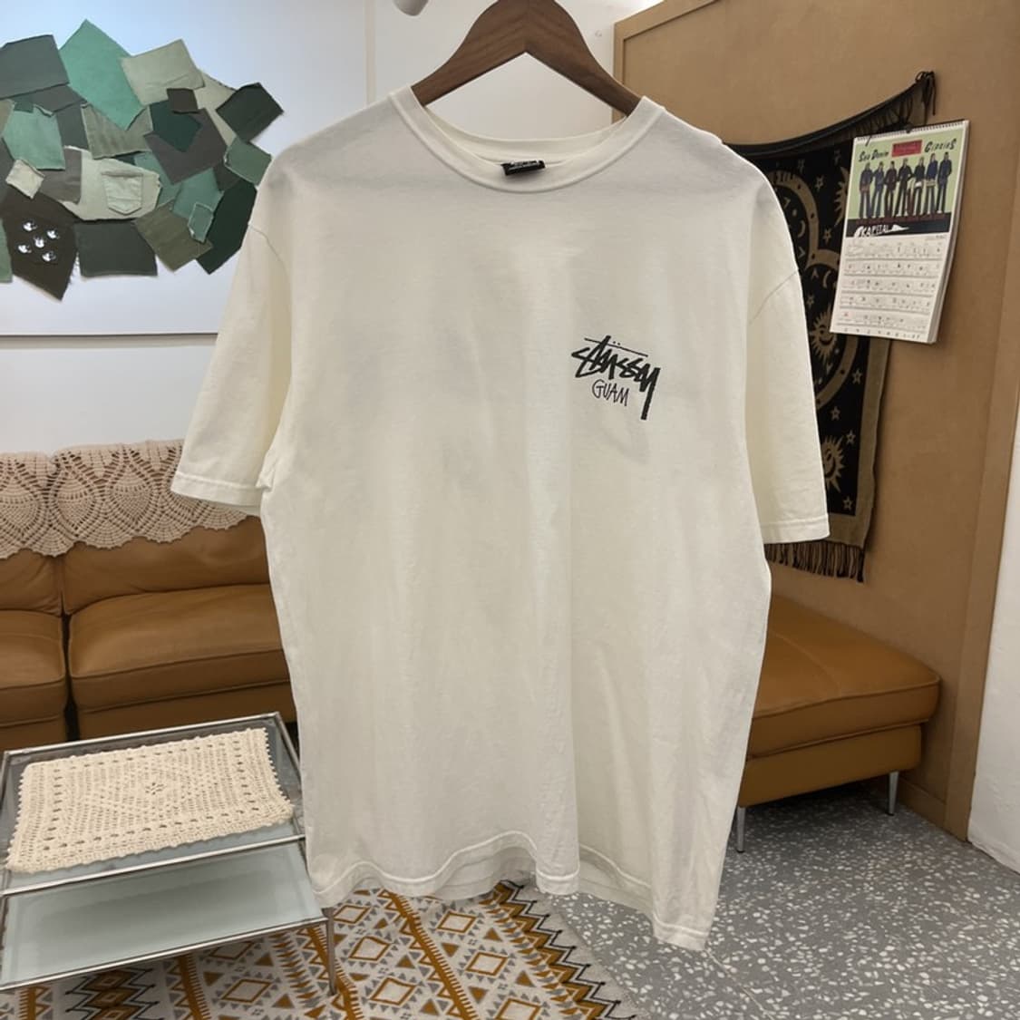 스투시 괌 빈티지 캐주얼 스트릿 빅로고 반팔티 L C10997 상품이미지3