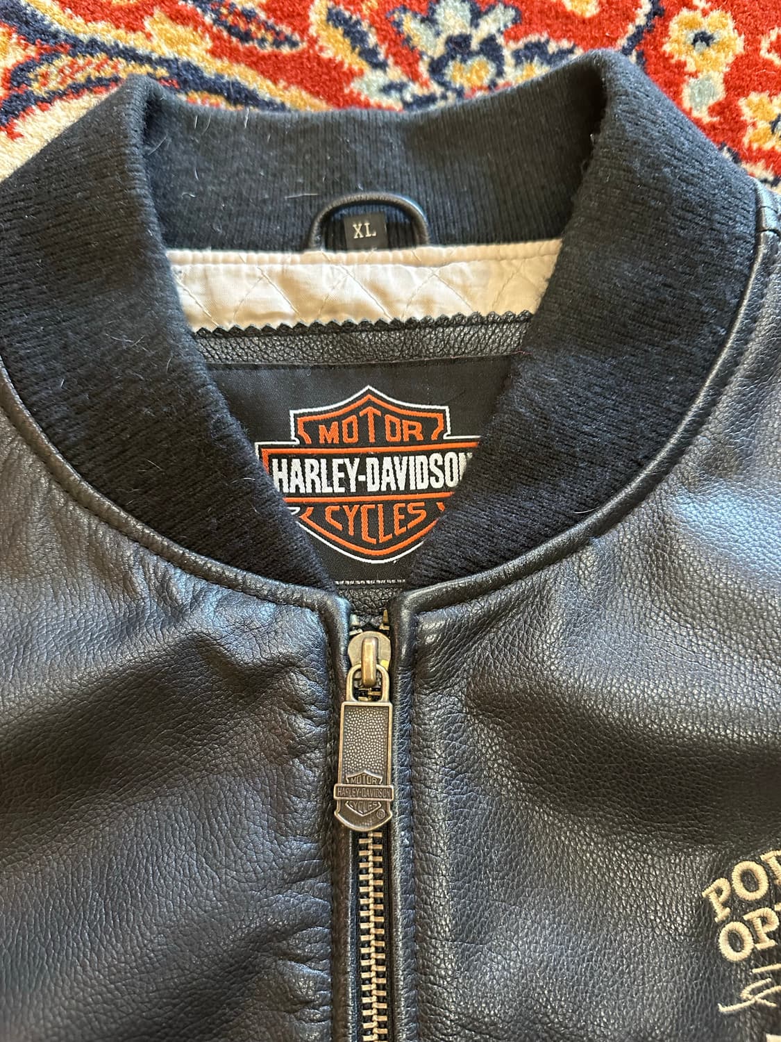 할리데이비슨 "Powertrain Operations" 레더자켓 - XL 상품이미지6