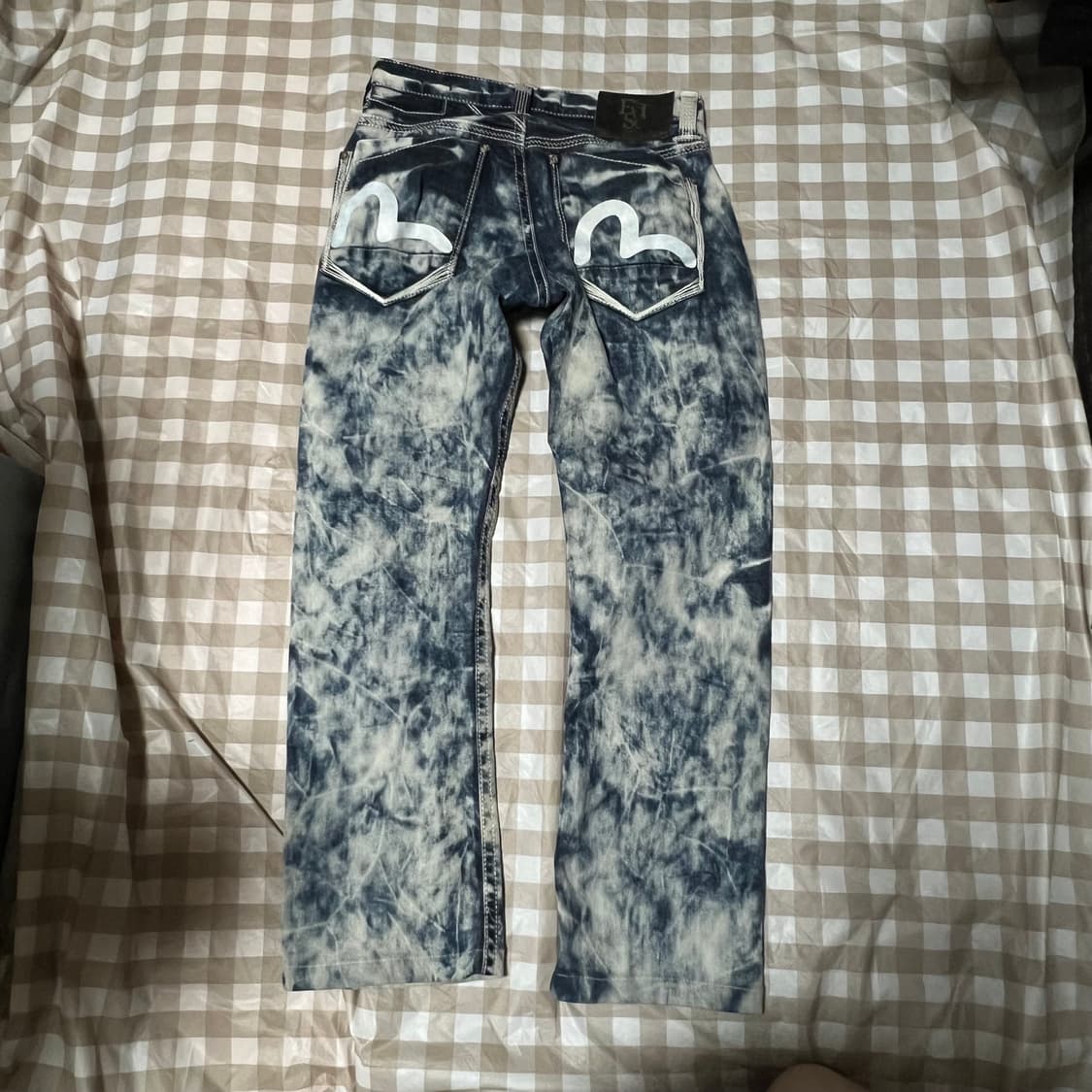 에비수 워싱 데님팬츠 28 빈티지 데미지 워싱 청바지 상품이미지5