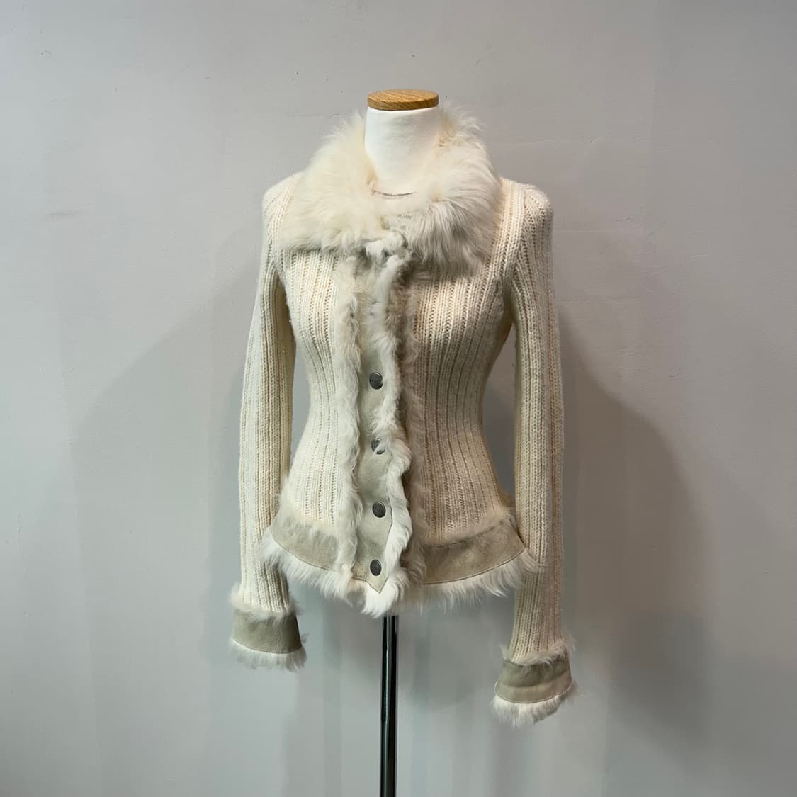 Epoca 퍼 트리밍 가디건 상품이미지1