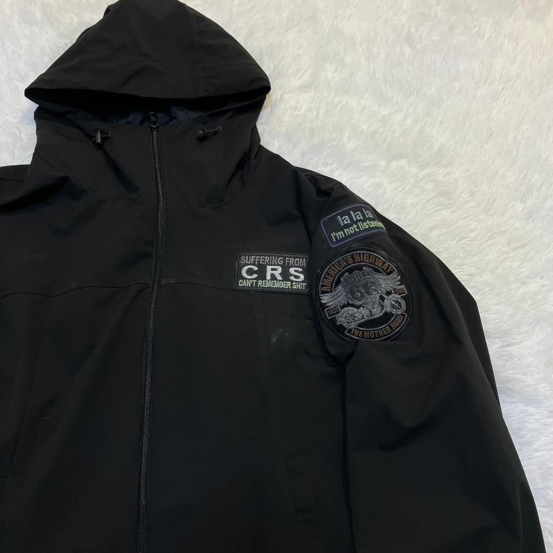 빈티지 CRS 육육 패치 바람막이 842 y2k 스트릿 모리 갸루 일본빈 상품이미지4