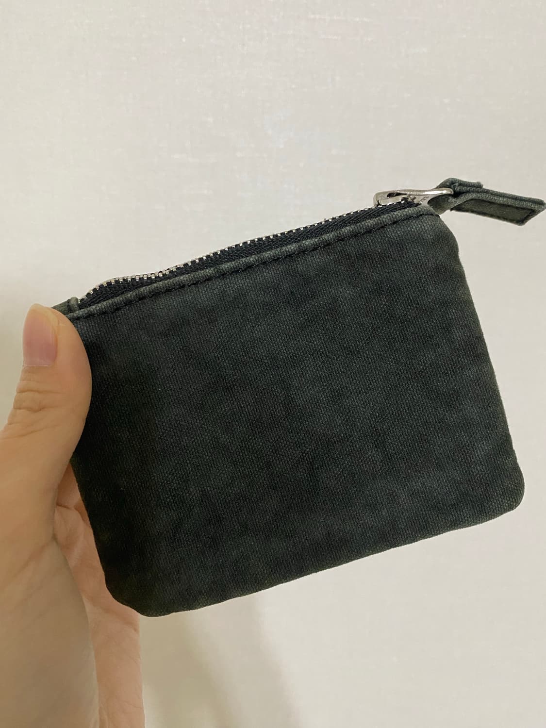 스투시 캔버스 코인 파우치 워시드 블랙 상품이미지2