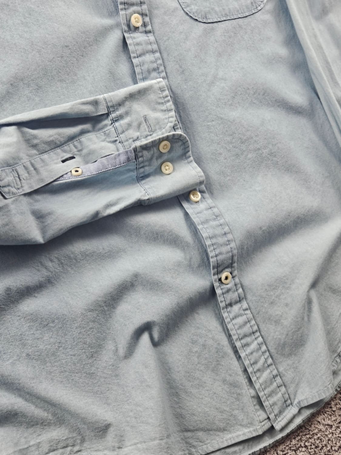 타미힐피거 인디고 데님 커스텀핏 포켓 셔츠 ( L ) / 11010 상품이미지6