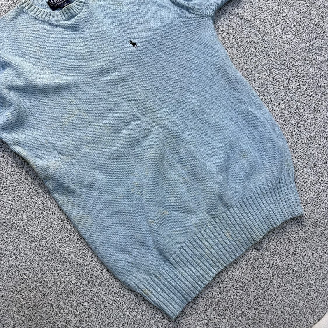 실측 폴로 남성 긴팔 니트(오염) 0409J 상품이미지4