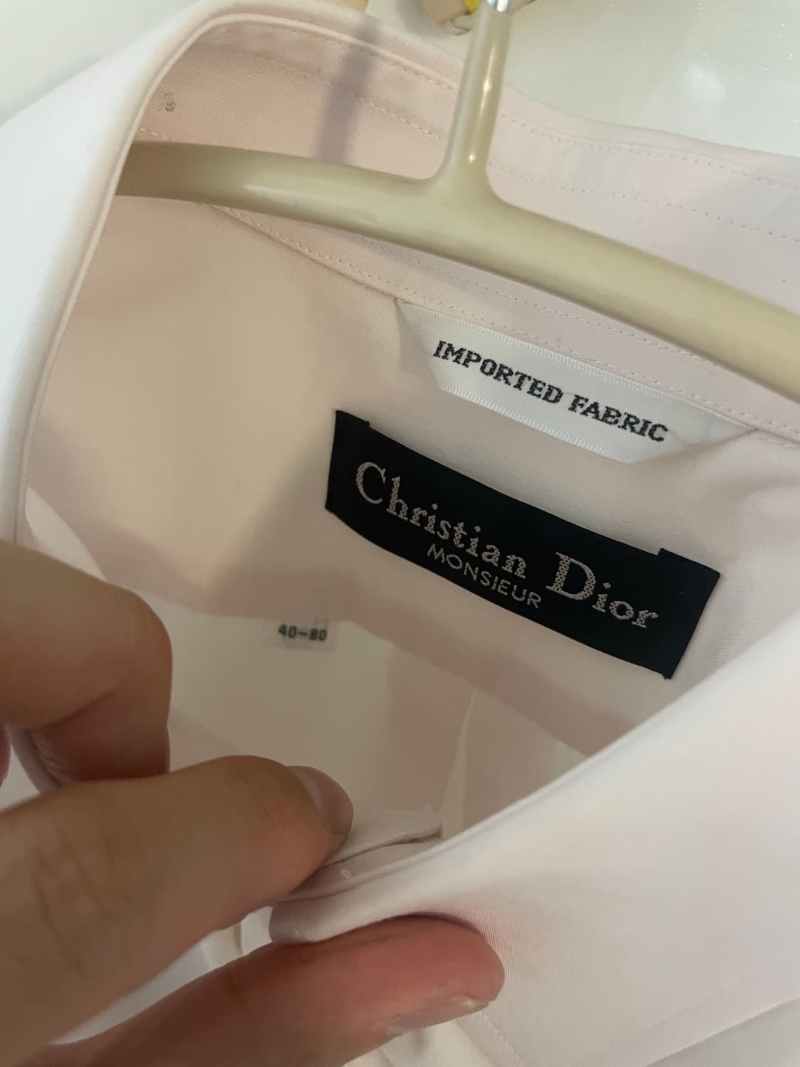 디올 포켓 자수로고 셔츠 디올셔츠 연핑크셔츠 상품이미지3