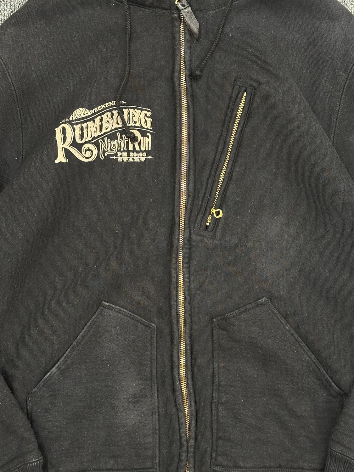 40)West Ride 빈티지 바이커 헤비웨이트 후드집업 상품이미지2