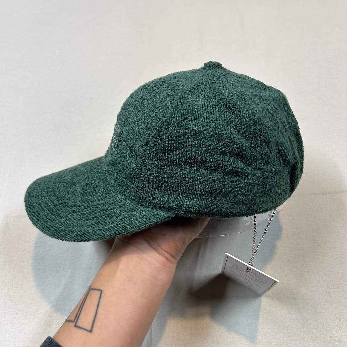 S/M 발란사 타월 볼캡 그린 미사용품 상품이미지3