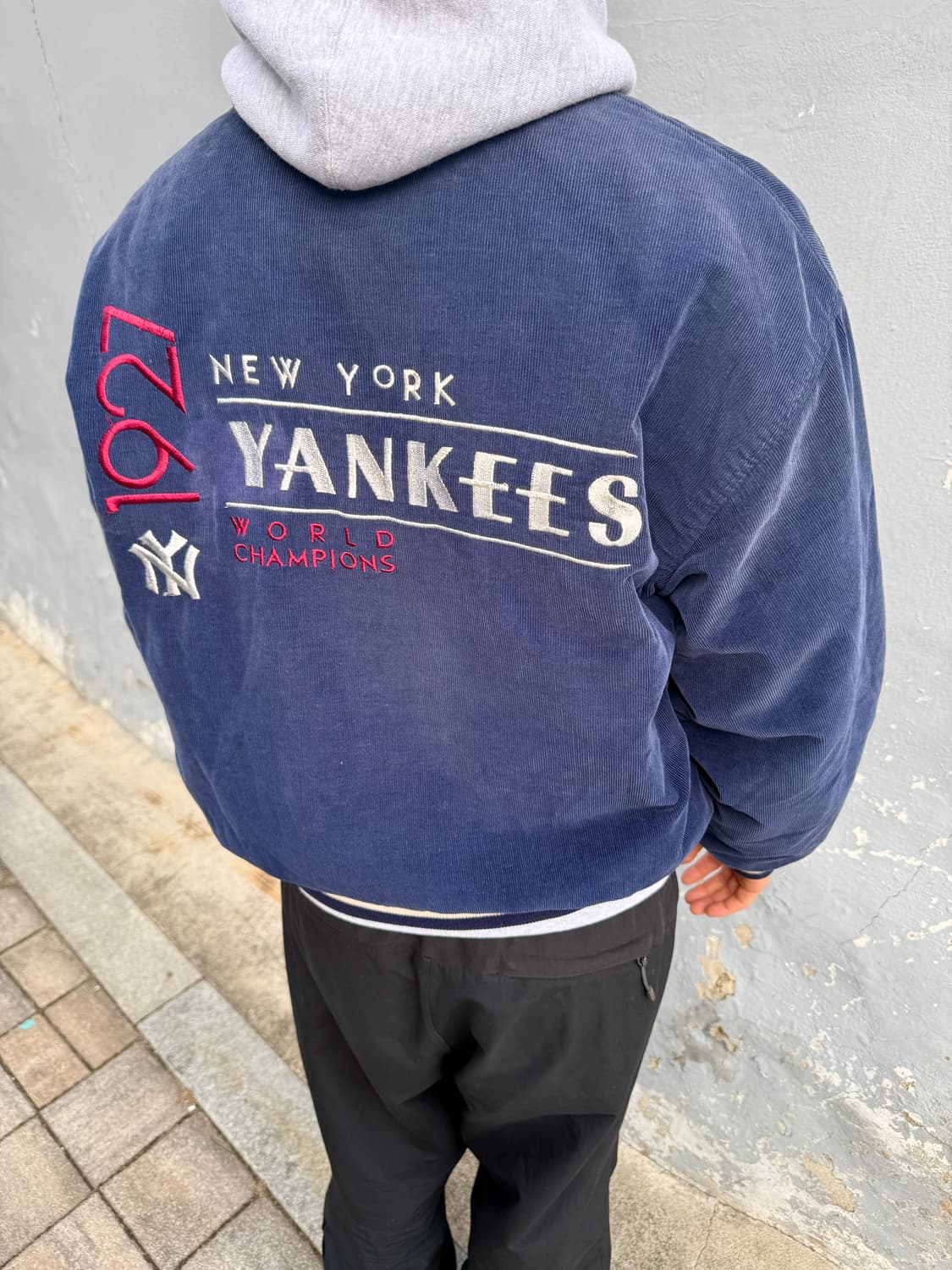 90s 뉴욕 양키즈 코듀로이 자켓 L(XL) 상품이미지6