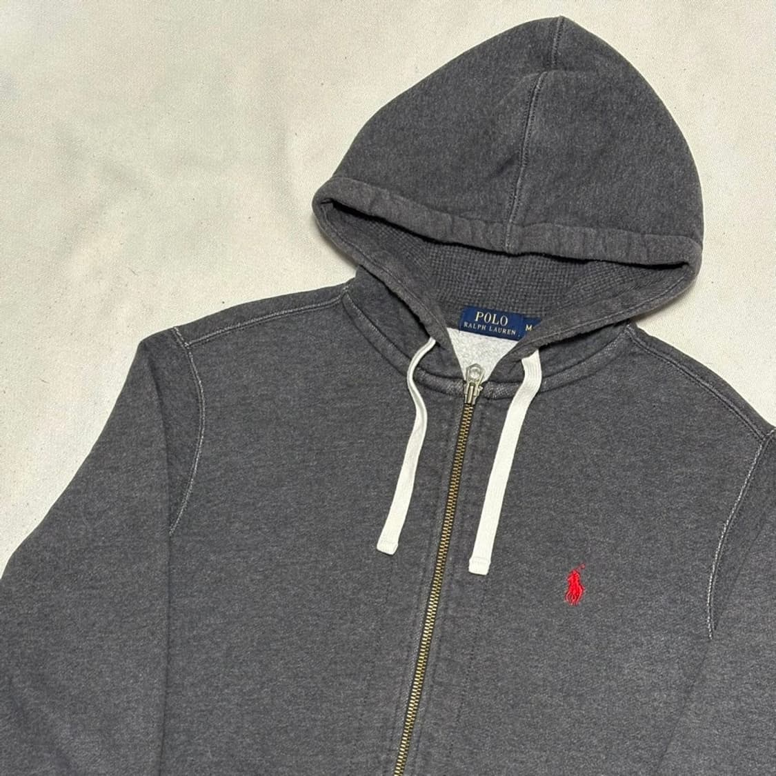 M 폴로랄프로렌 그레이 기모 후드집업 상품이미지1