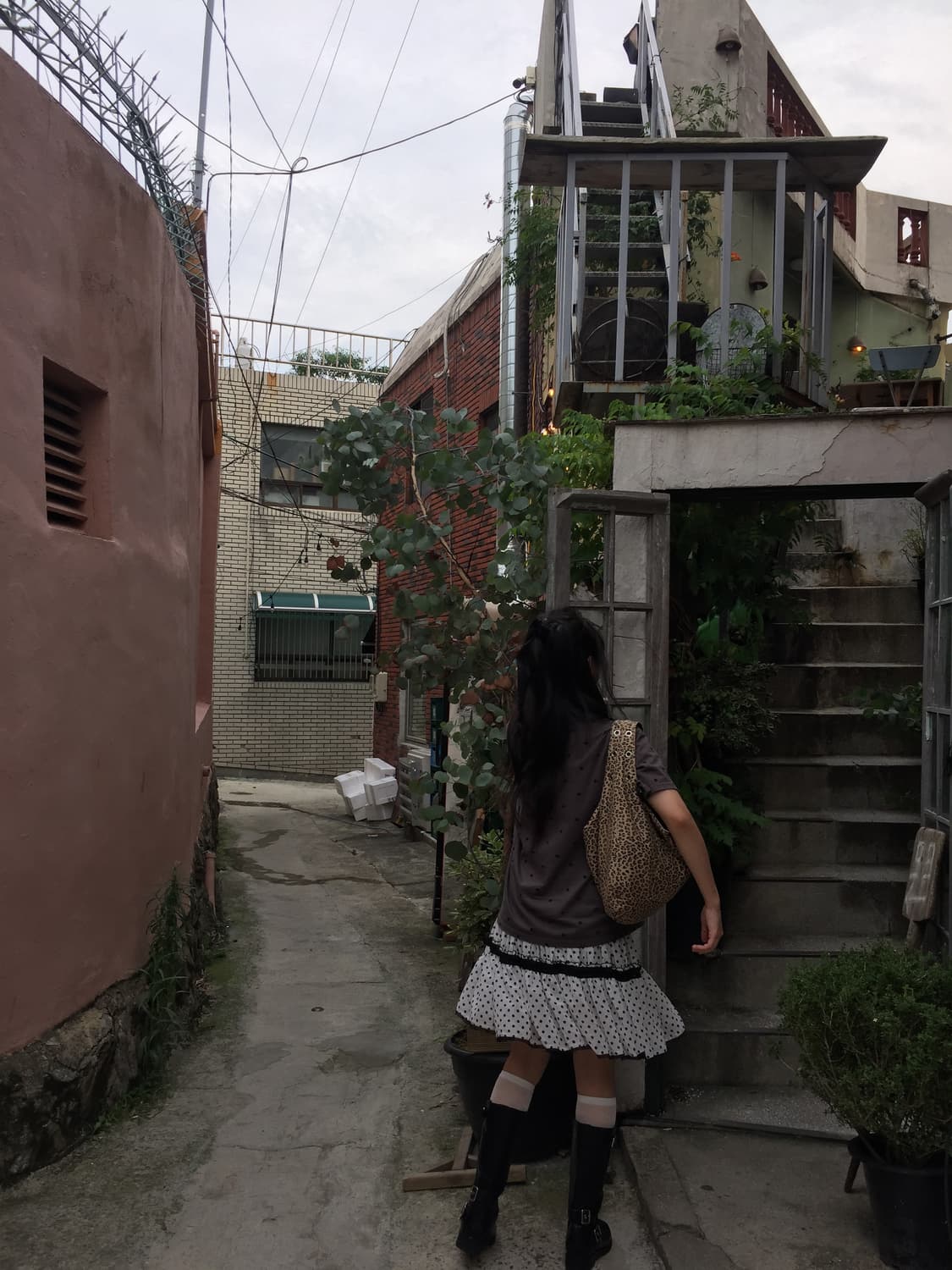 상의 하의 set 땡땡이 스커트 와투케 하구미 공겜여주 상품이미지4