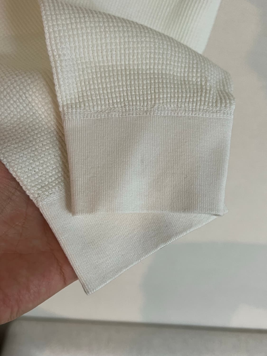 코모리 와플 화이트 집업 스웨트 2사이즈 상품이미지5