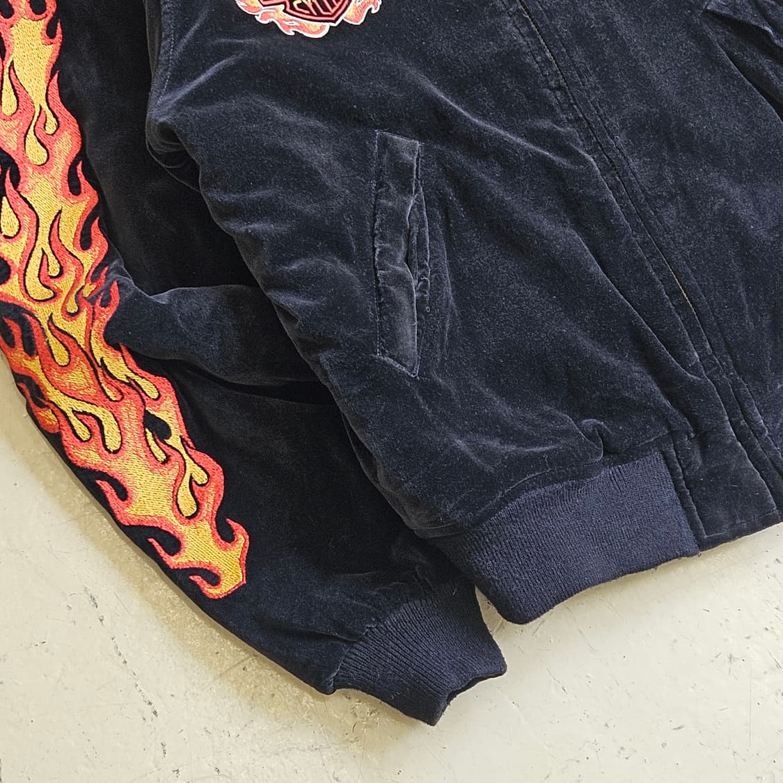 할리데이비슨 벨벳 스카잔 블루종 점퍼 M 95 상품이미지3