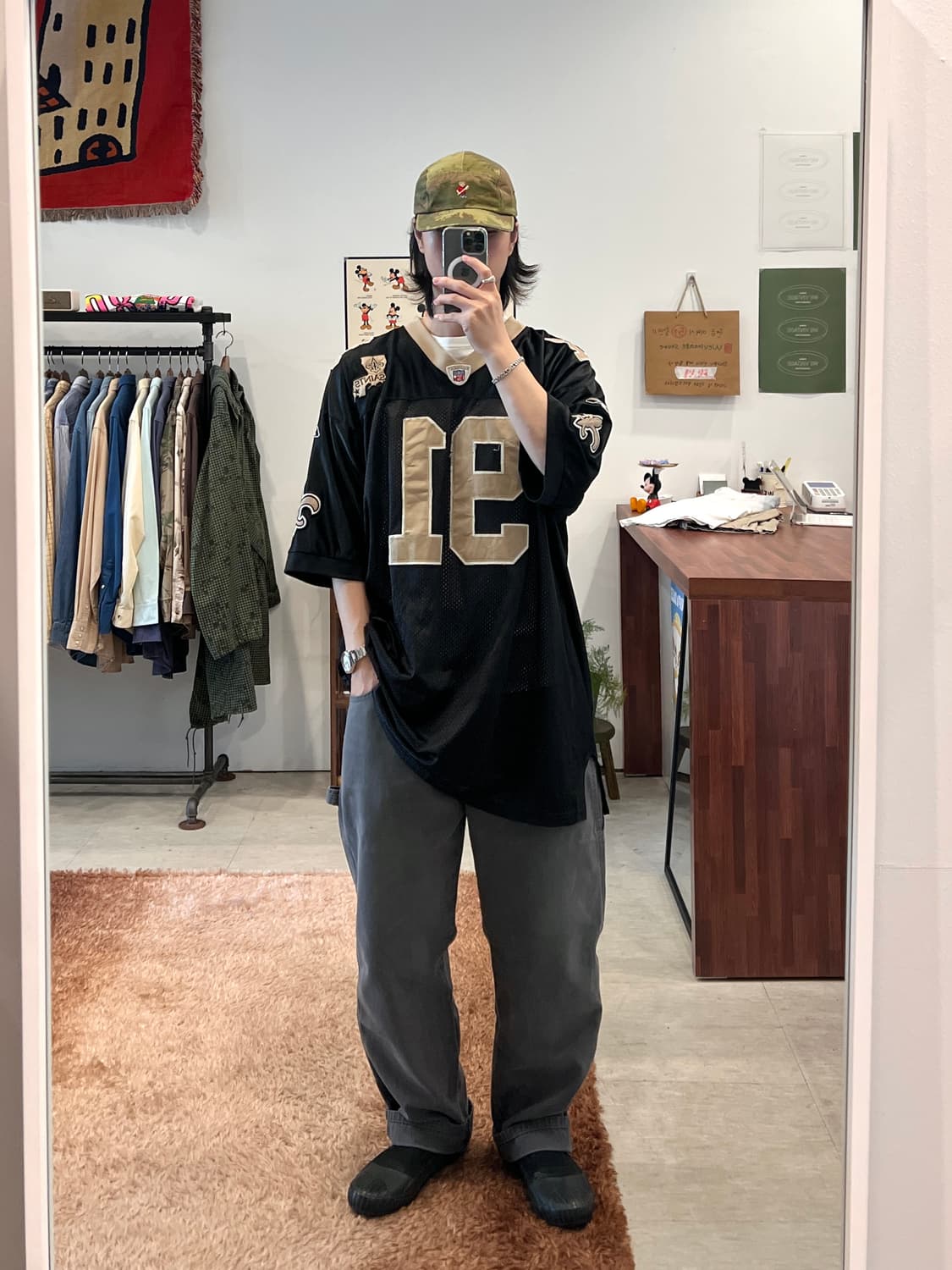 Reebok 리복 NFL 뉴올리언스 세인츠 No.91 풋볼 저지 상품이미지2