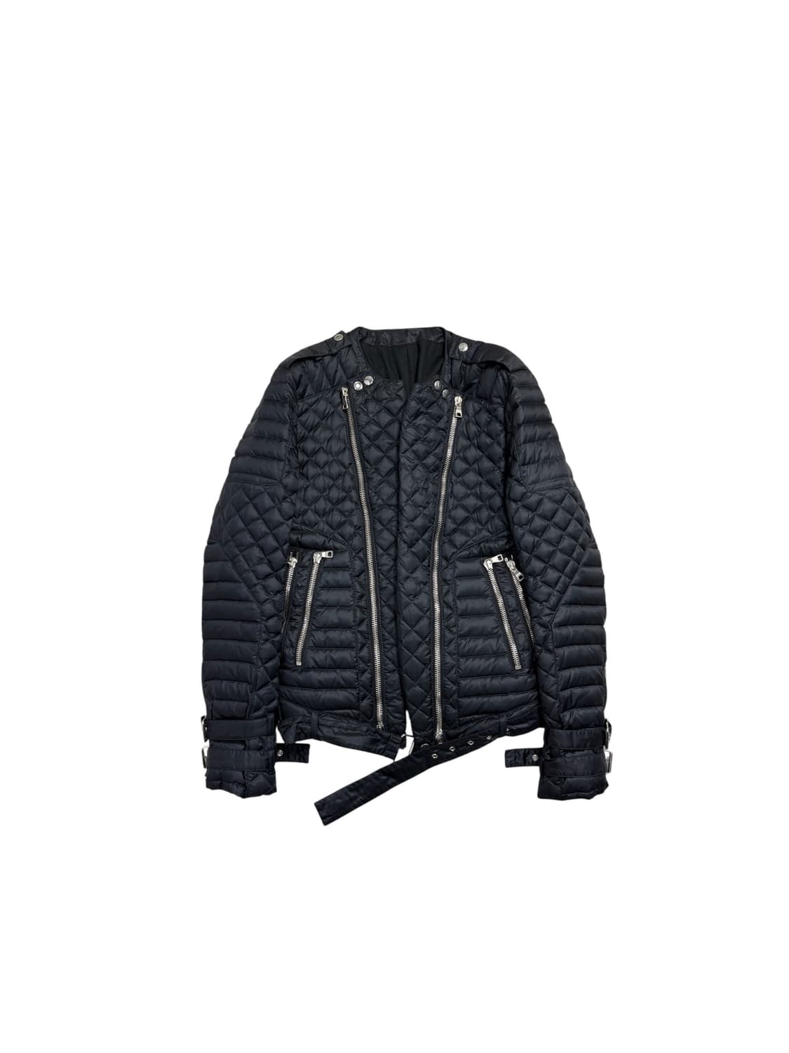 발망 퀼팅 바이커 자켓 블랙 상품이미지1