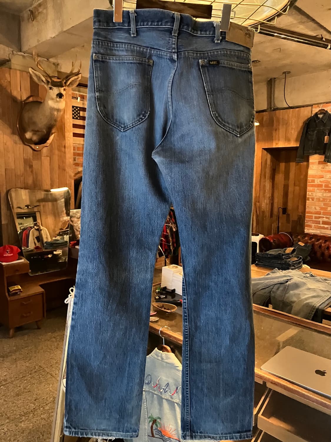 70s USA 빈티지 LEE 리 라이더스 데님 팬츠 상품이미지5