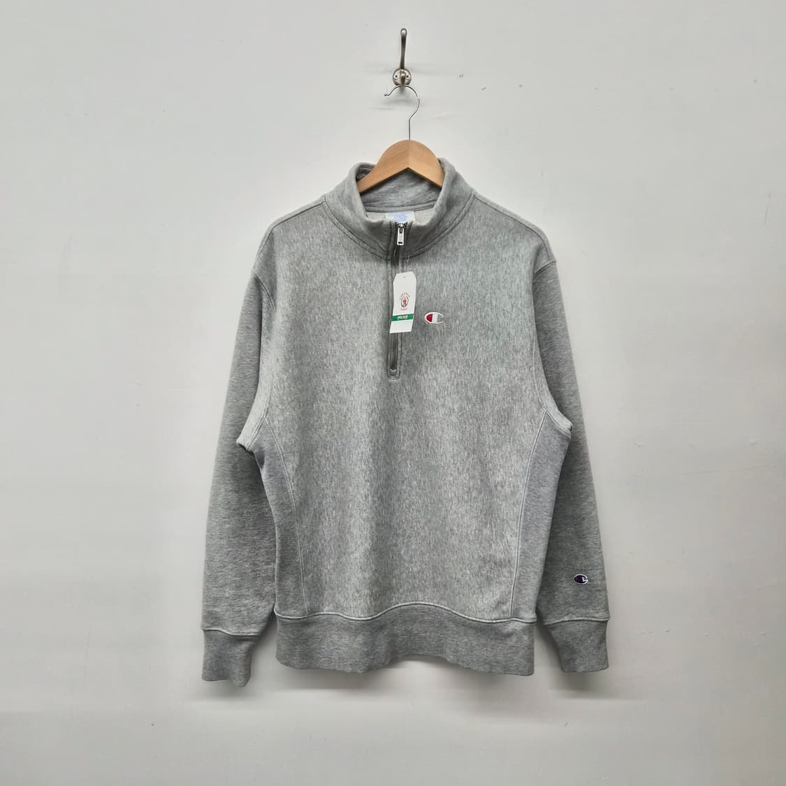 챔피온 하프집업 회색 맨투맨 남성 L 상품이미지1