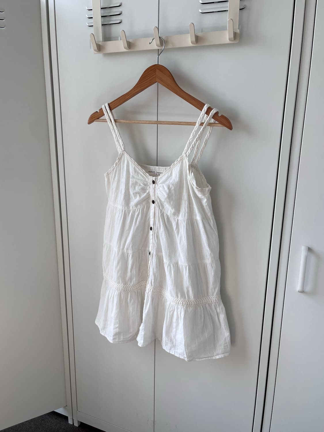 Hubson honey 화이트 펀칭 나시 원피스 상품이미지1