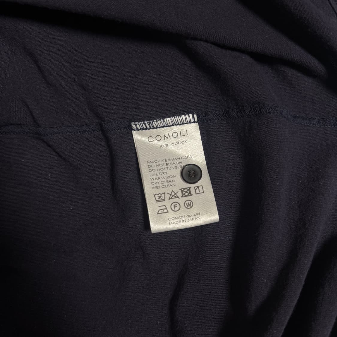 [2]코모리 24SS 네이비 코튼 저지 셔츠 상품이미지10