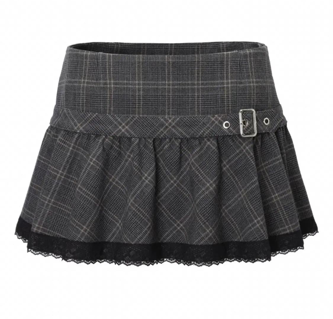 쓰리타임즈 엠마 스커트 차콜 s 판매 상품이미지1