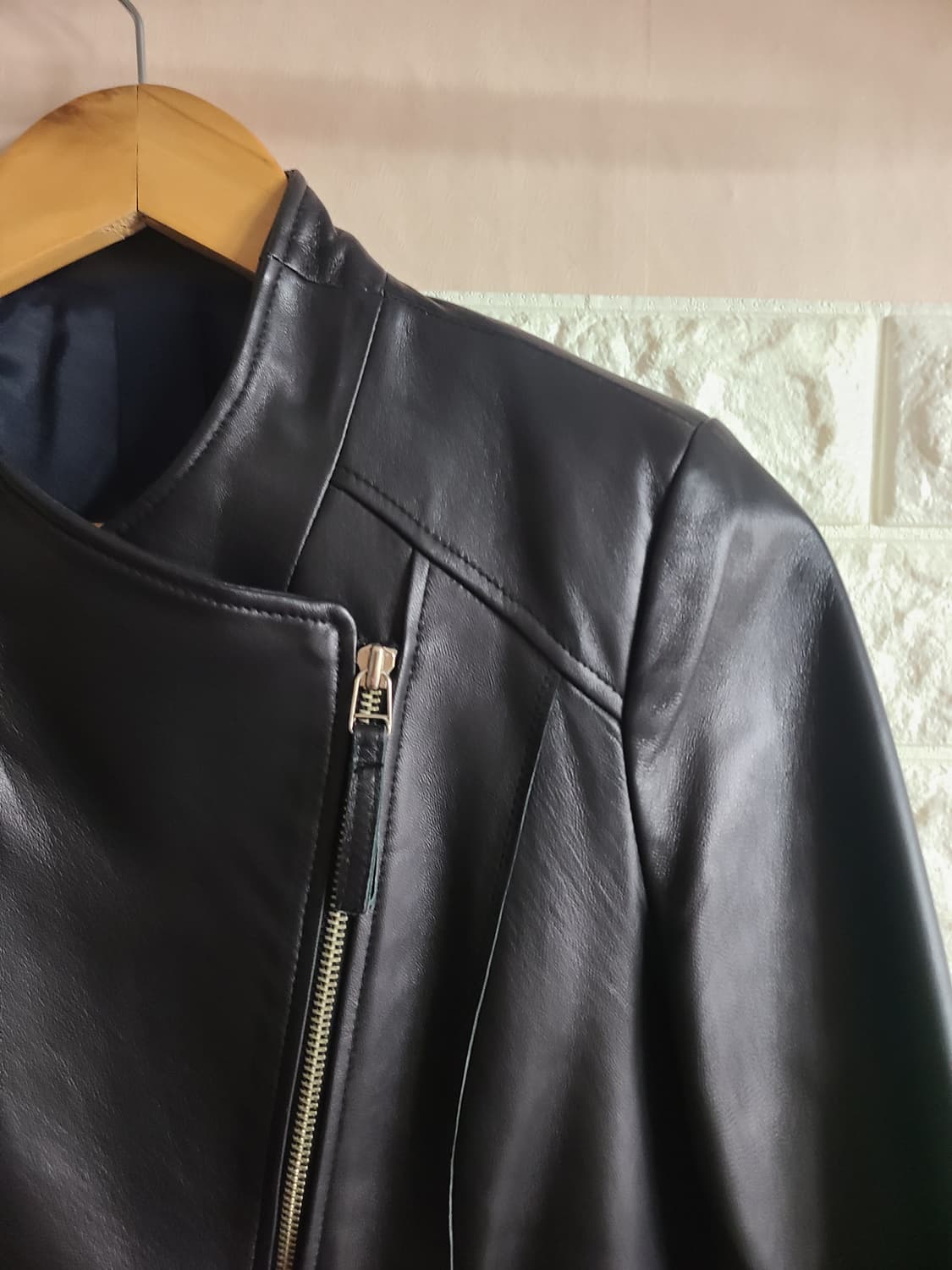 서은길 여자 블랙 가죽 자켓(66) 상품이미지2