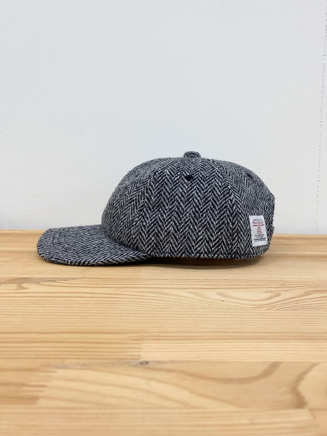 헤리스 트위드 울 볼 캡 상품이미지3