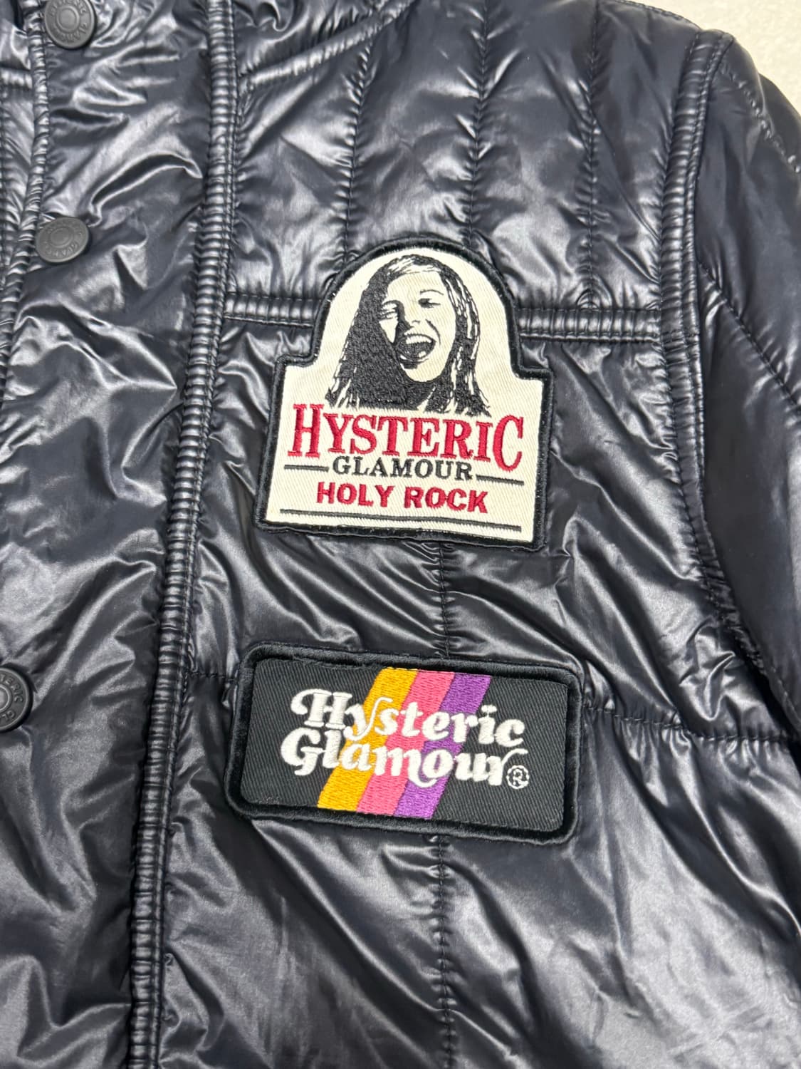 히스테릭 글래머 아카이브 히스걸 패치 경량 패딩 자켓 상품이미지2