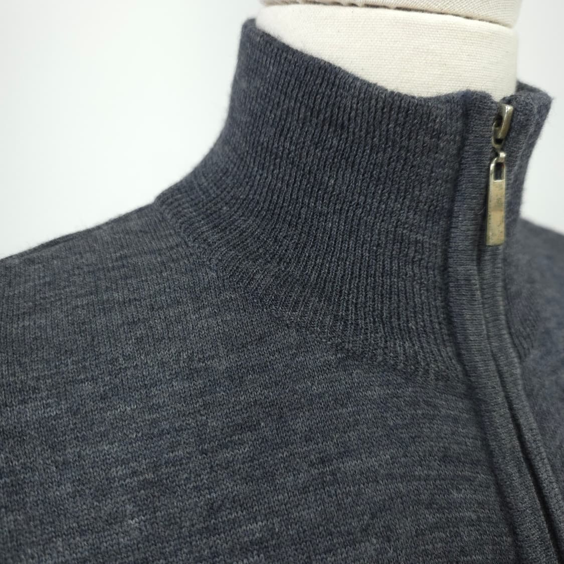 울100 차콜 집업 니트 가디건 상품이미지7