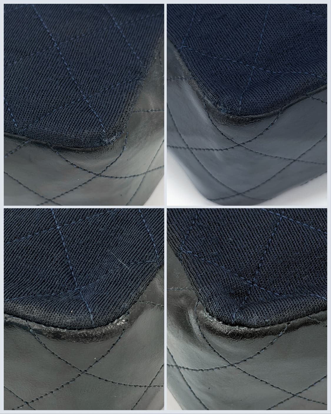 샤넬 1번대 빈티지 네이비 저지 믹스 미니 플랩 크로스백 상품이미지6