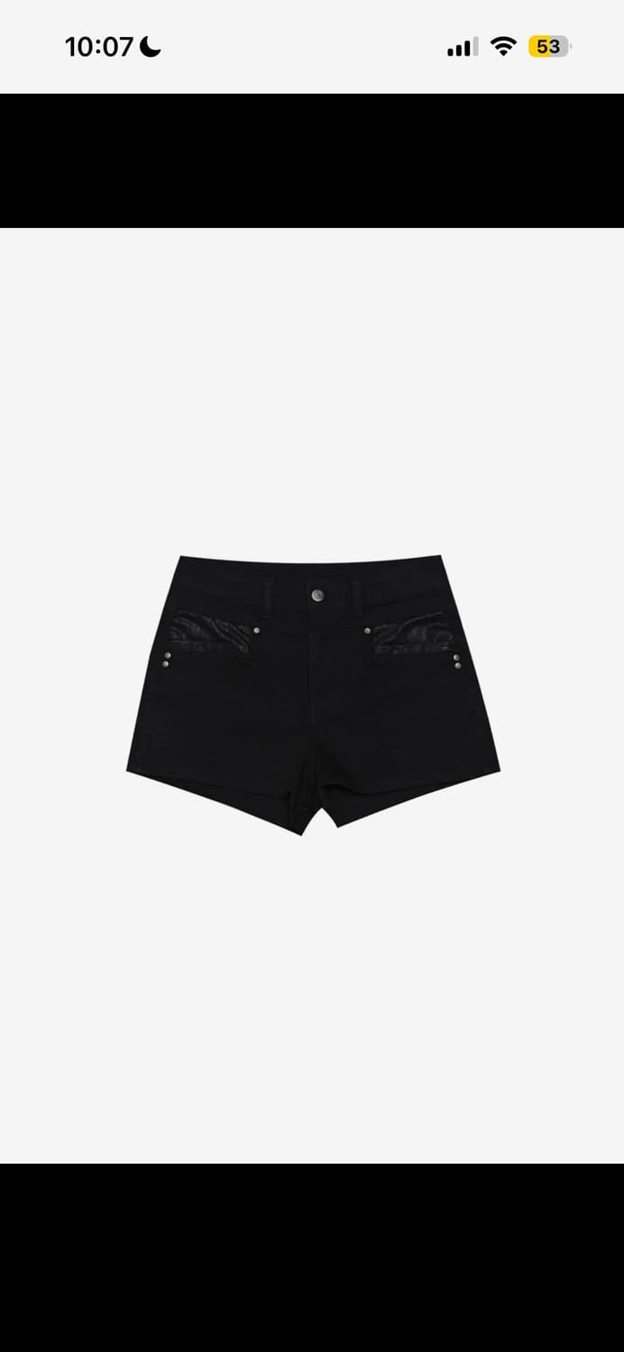 달링유어배드 블랙 로즈 쇼트 팬츠 상품이미지2