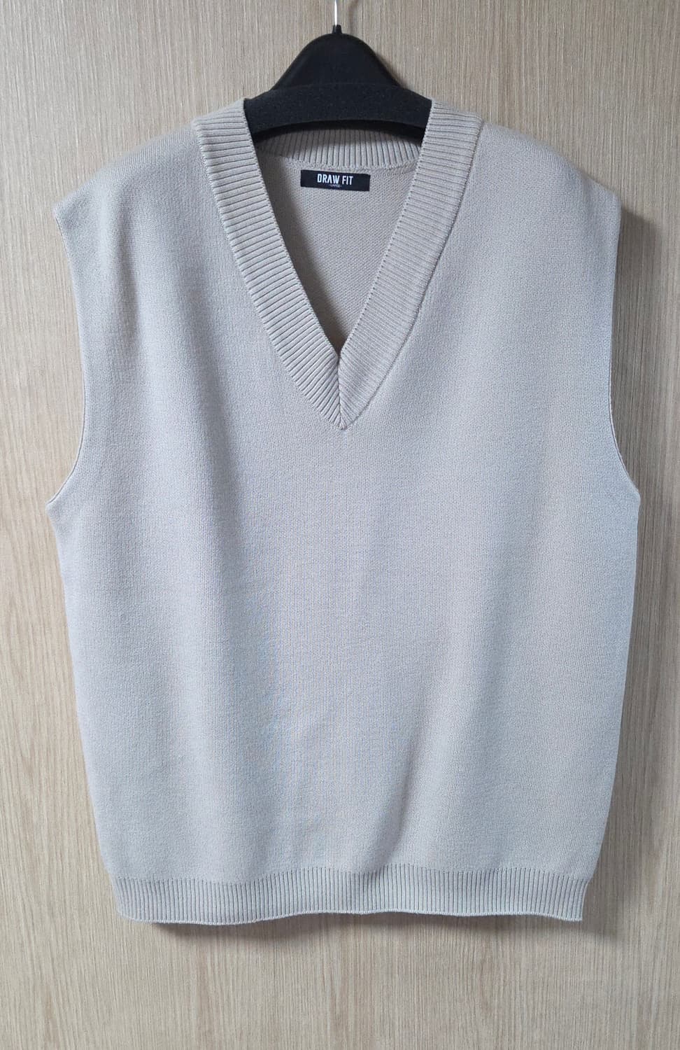 (착샷) 드로우핏 니트 베스트 오버핏 상품이미지1