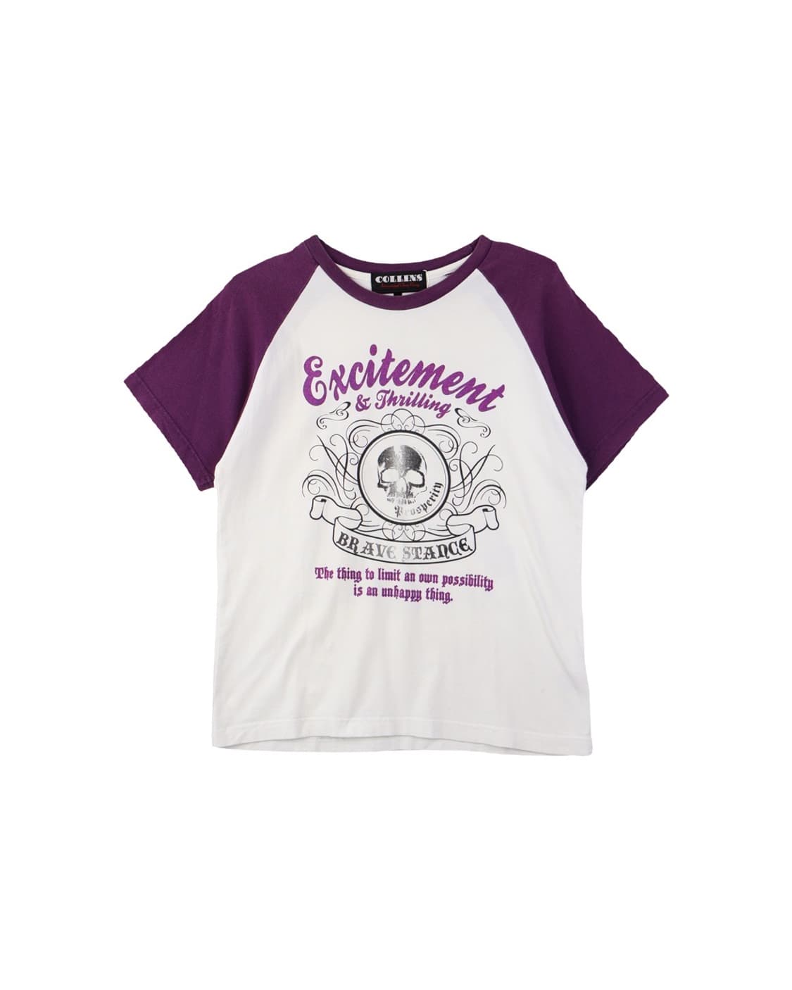 Collins Y2k Skull Graphic T-Shirt 상품이미지4