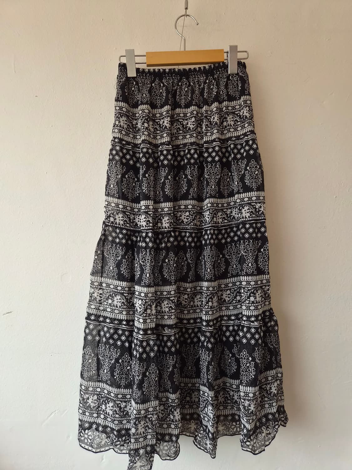 일본수입 여성 밴딩에스닉롱스커트 M사이즈 상품이미지3