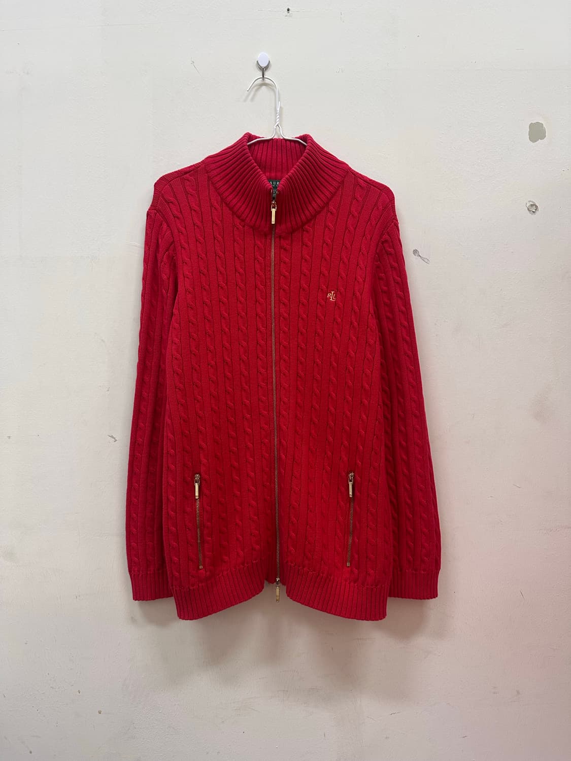 폴로랄프로렌 꽈배기 니트 집업 상품이미지2