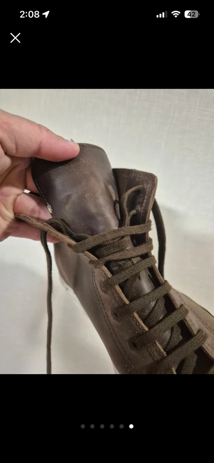 커먼프로젝트 레더 하이탑 브라운 상품이미지6