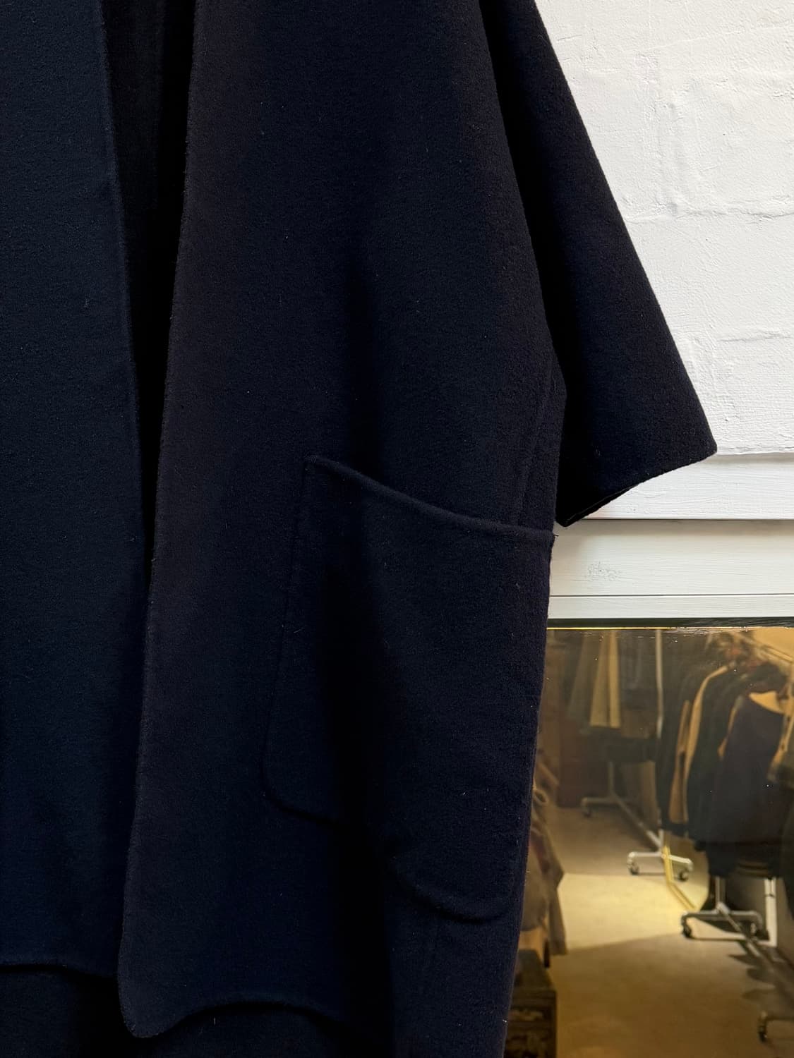 Vince 빈스 네이비 리버서블 울 코트 S 상품이미지3