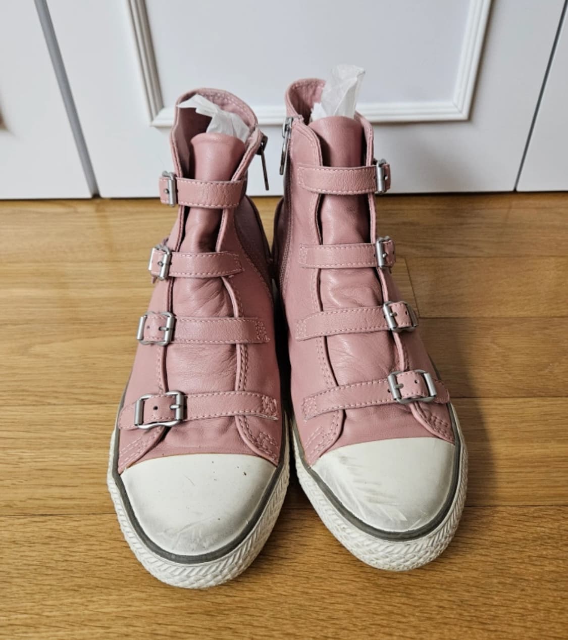 Ash 아쉬 핑크 가죽 하이탑 스니커즈 40 상품이미지5