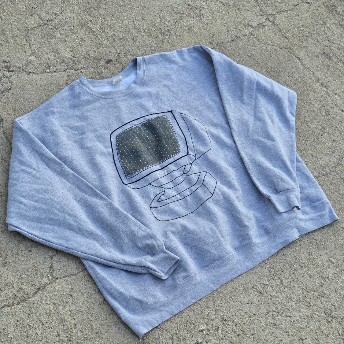 S.O/패치워크, 자수 커스텀 맨투맨 상품이미지1