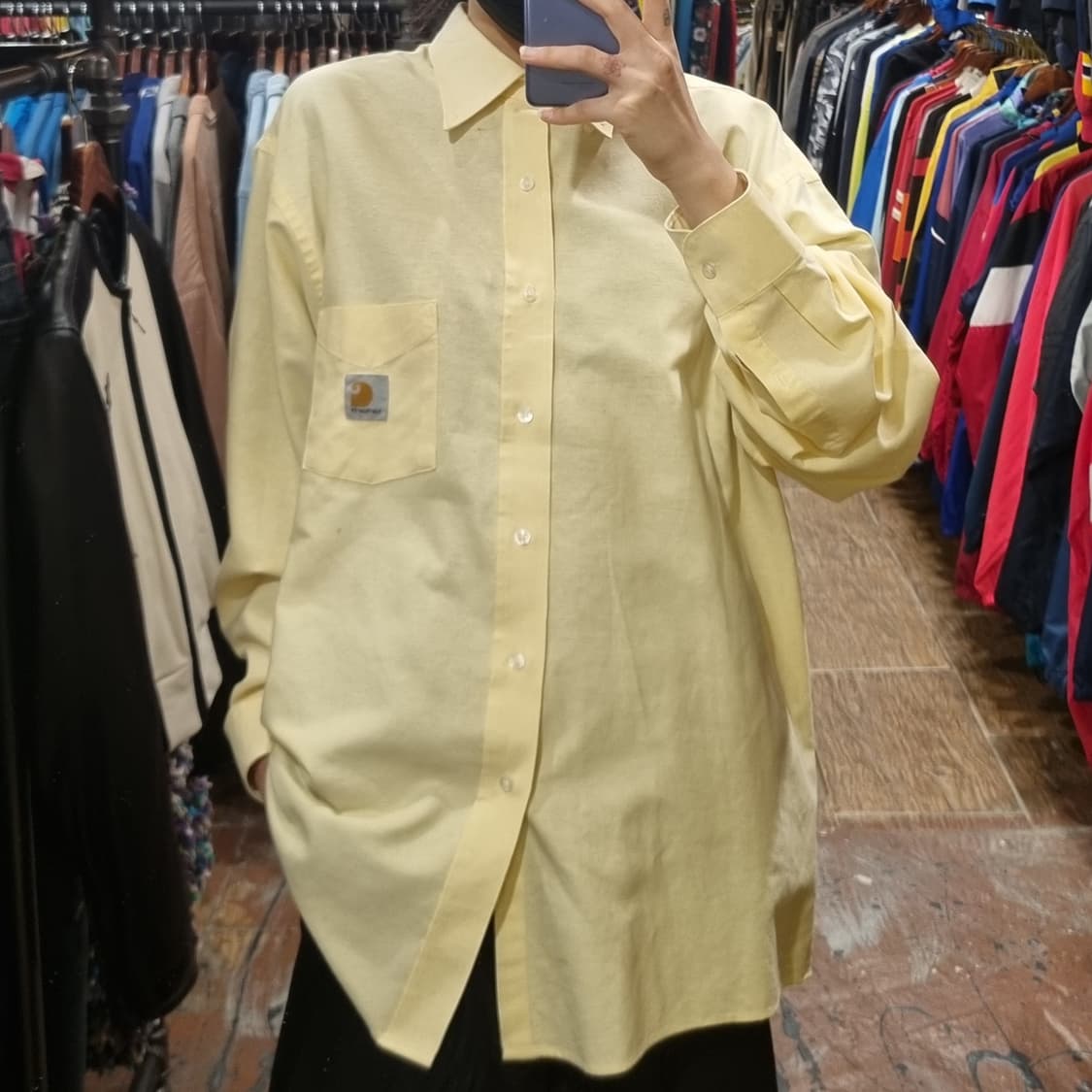 [Hi] 칼하트 긴팔 셔츠 옐로우 상품이미지4